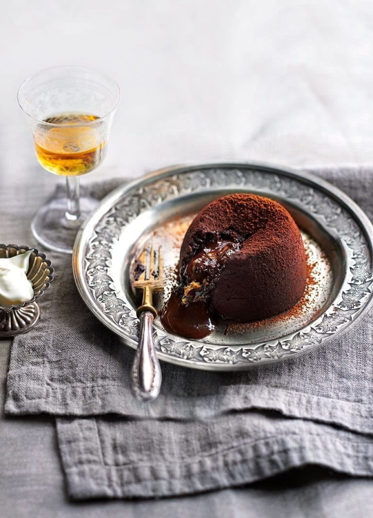 Peanut butter cup chocolate fondants