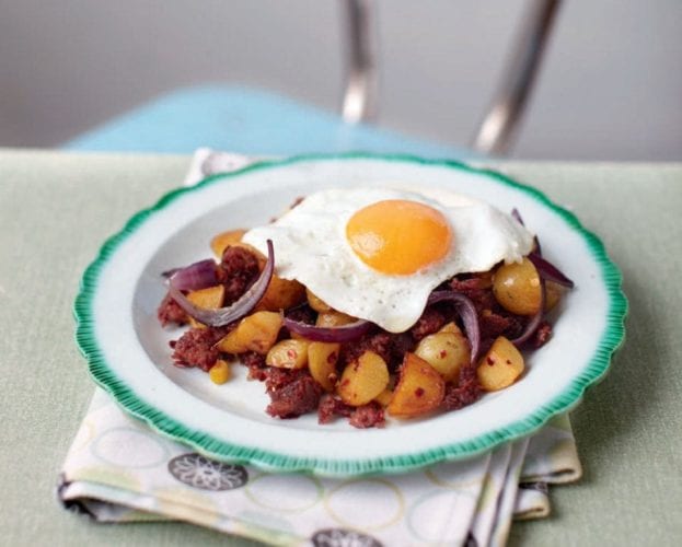 corned beef and sweetcorn hash