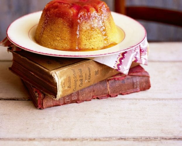 Rhubarb pudding