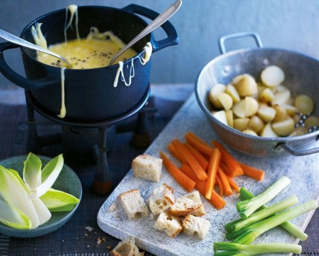 Roast chicken with comté mushroom sauce