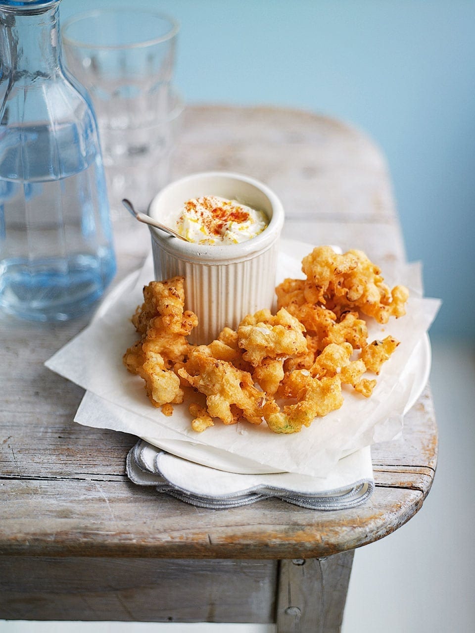 Parmesan cauliflower fritters recipe delicious. magazine