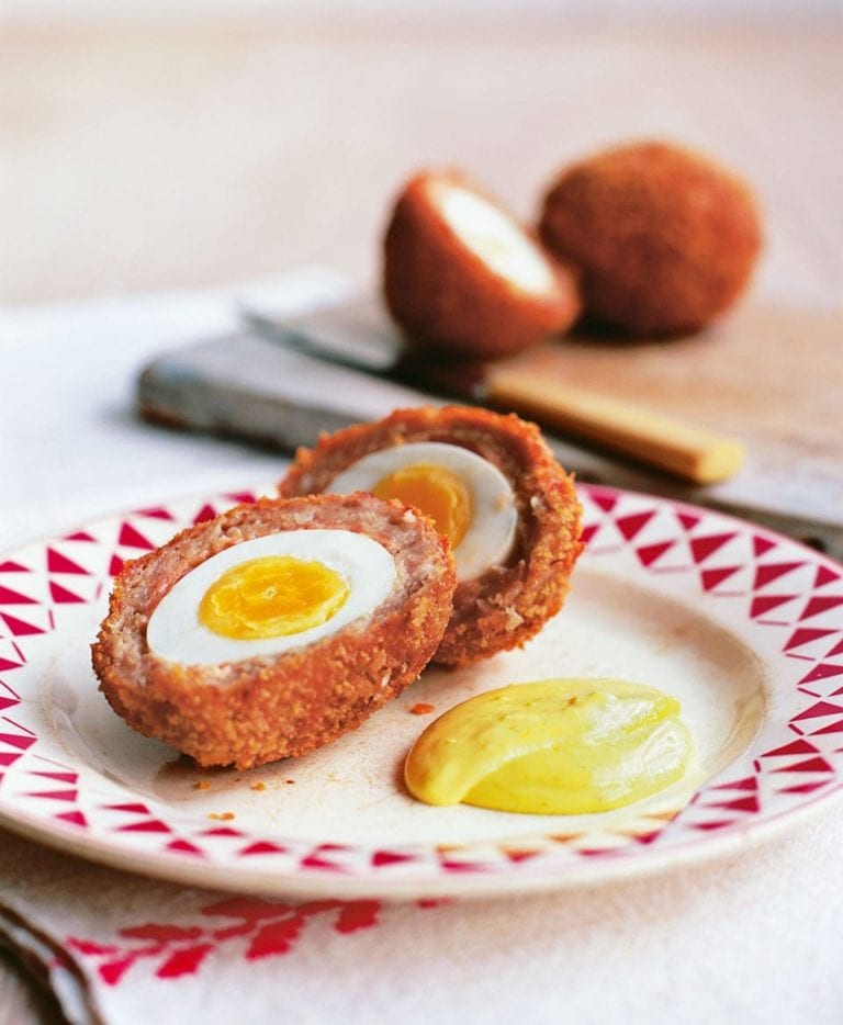 James Martin’s scotch eggs with curried mayonnaise