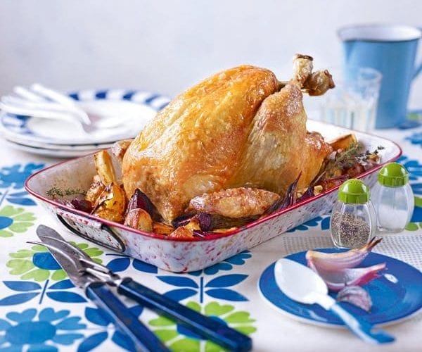 Roast chicken with lemon and tarragon