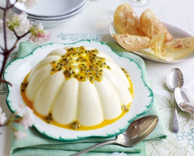 Passion fruit pannacotta