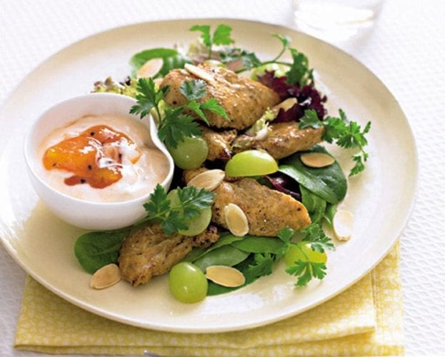 Quick coronation chicken sandwich