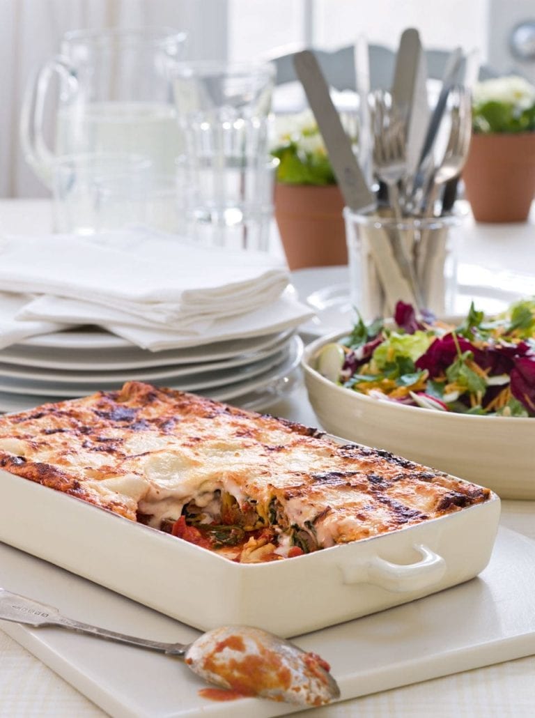 Spinach, parmesan and sausage cannelloni