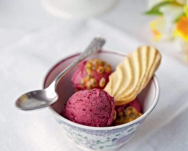 Instant frozen yogurt