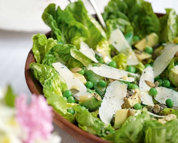 Pea salad with avocado recipe