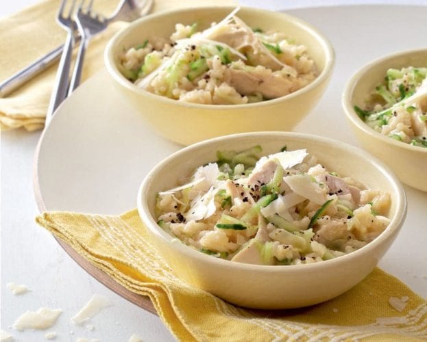 Goat’s cheese and sun-dried tomato risotto
