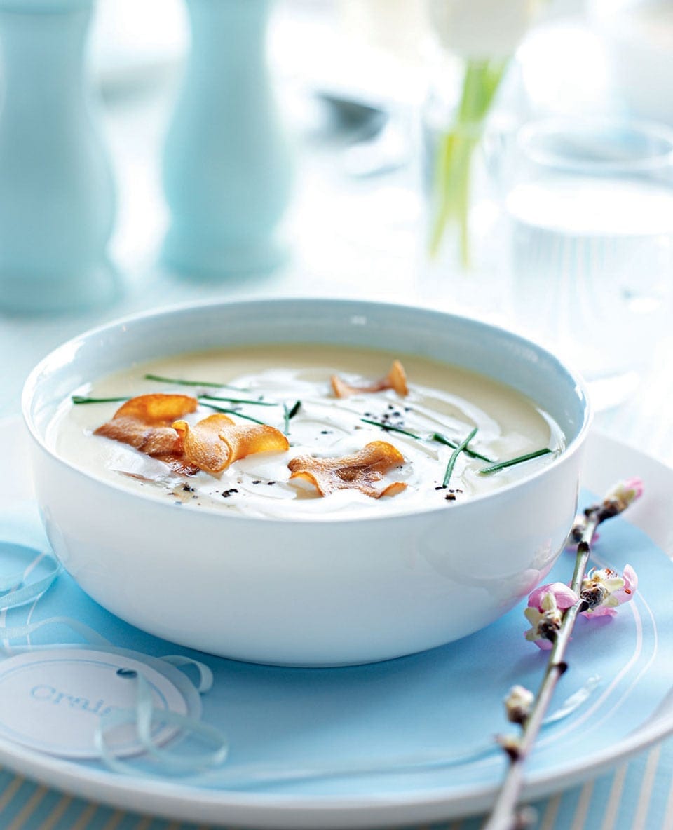 Roasted parsnip and parmesan soup recipe | delicious. magazine