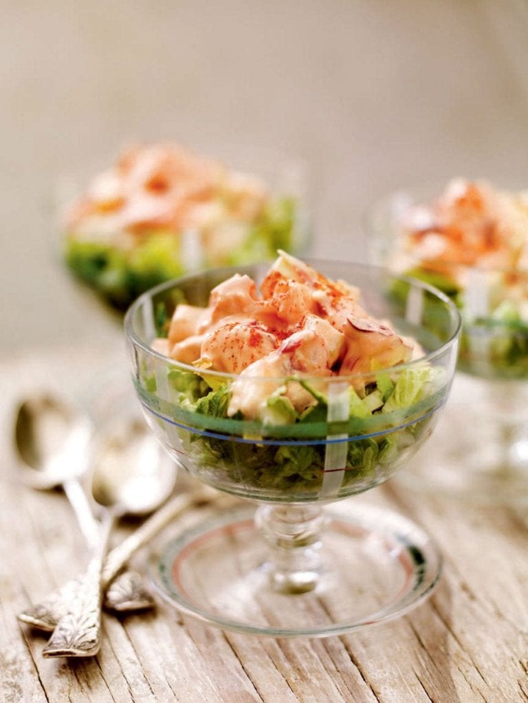 Lobster with melon and cucumber cocktail recipe | delicious. magazine