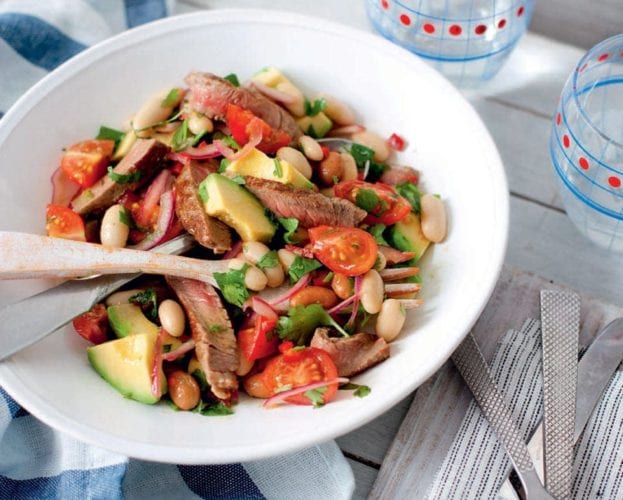 Mexican steak and bean salad recipe