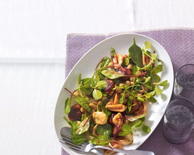 Squid, lemon and caper salad