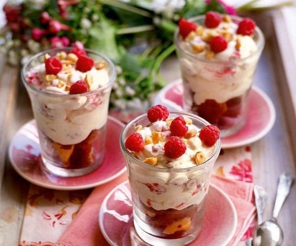 raspberry chocolate pots