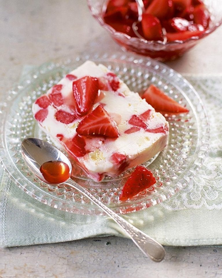 Strawberry and mascarpone gelato