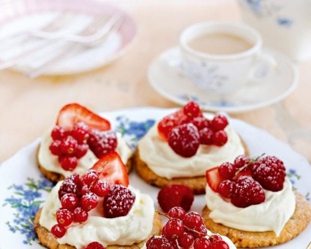 Cherry almond tartlets