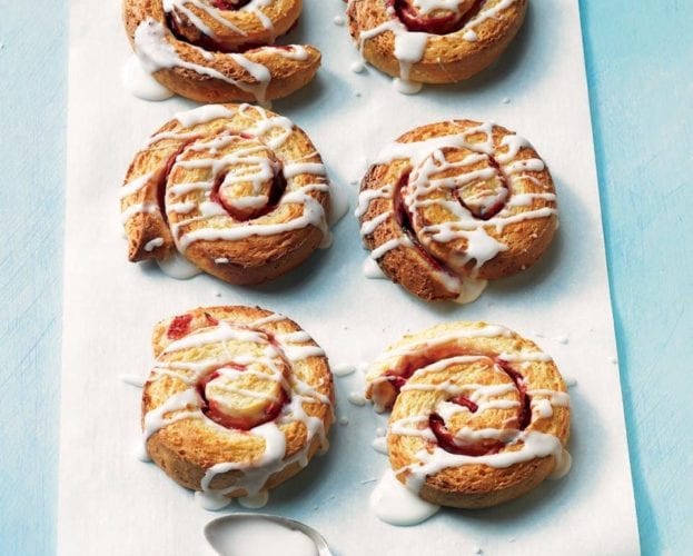 strawberry and coconut pastries
