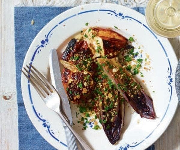 Honey, cider and thyme pot roast chicken