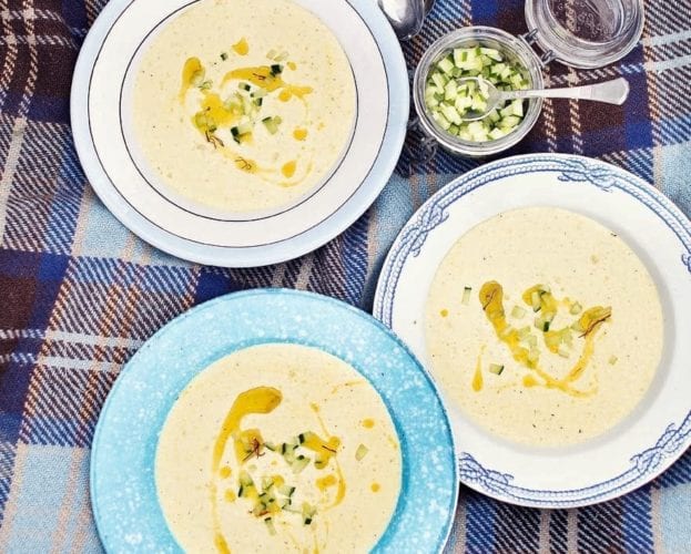 Almond and cucumber soup