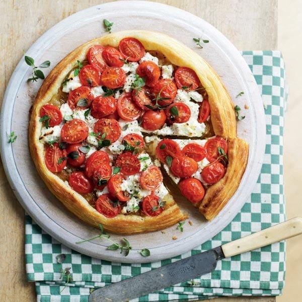 Tomato and ricotta tart