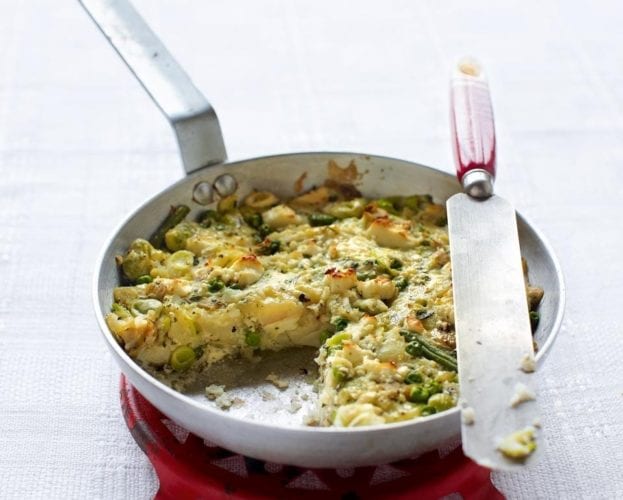 Veg and feta bubble and squeak
