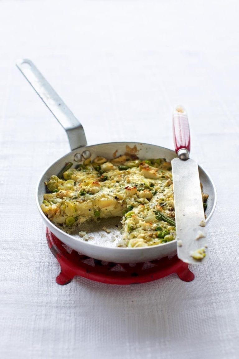 Veg and feta bubble and squeak