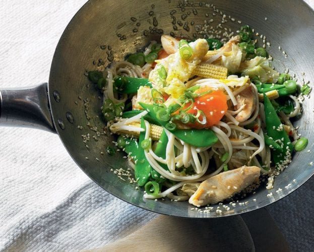 Sesame chicken stir-fry