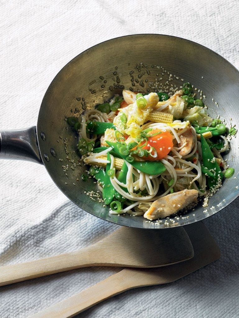 Sesame chicken stir-fry