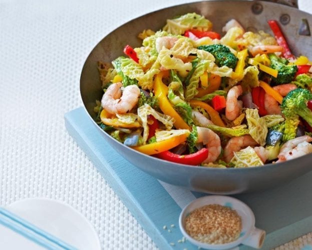 Quick prawn stir-fry