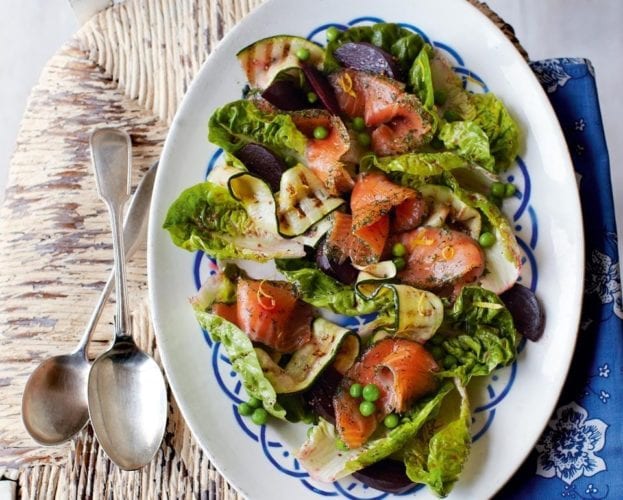 Gravadlax salad