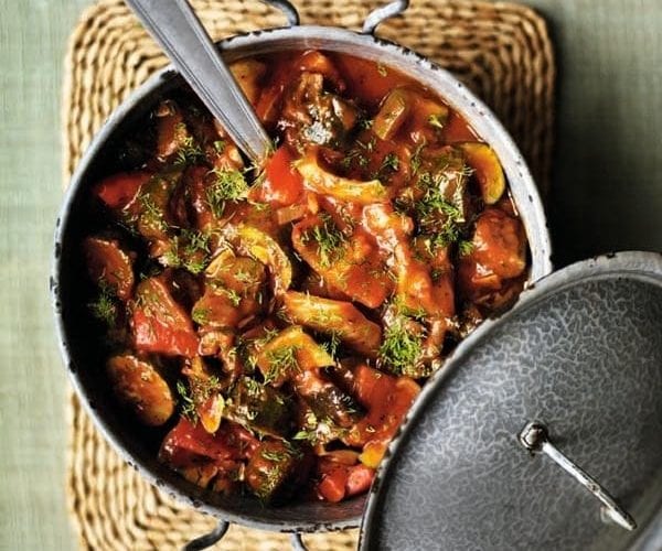 Cumin courgette ‘ratatouille’