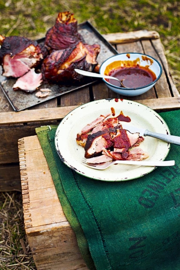 Virginia-style smoked and spiced barbecue ham hocks