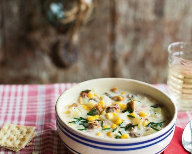 New England clam chowder