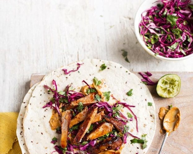 Chilli steak fajitas