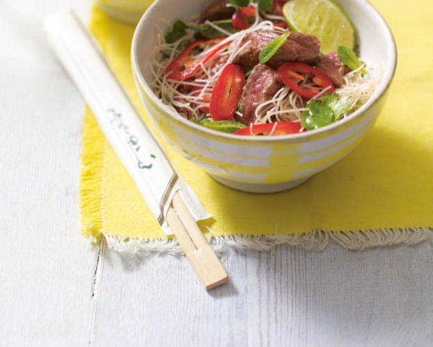 Thai beef noodle salad