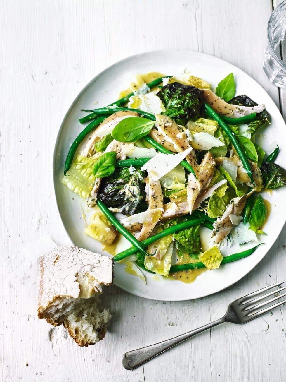 Chicken and green bean caesar salad recipe delicious. magazine