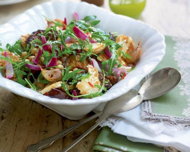 Middle Eastern chickpeas and aubergine