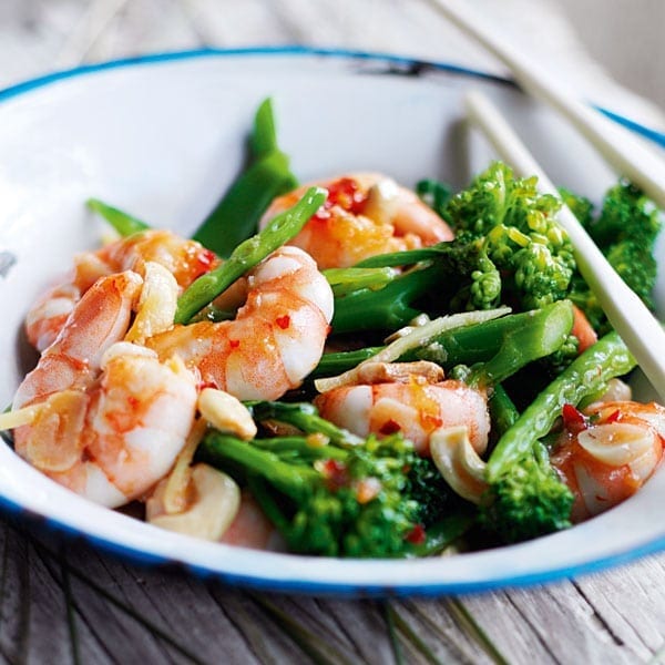 Quick prawn stir-fry