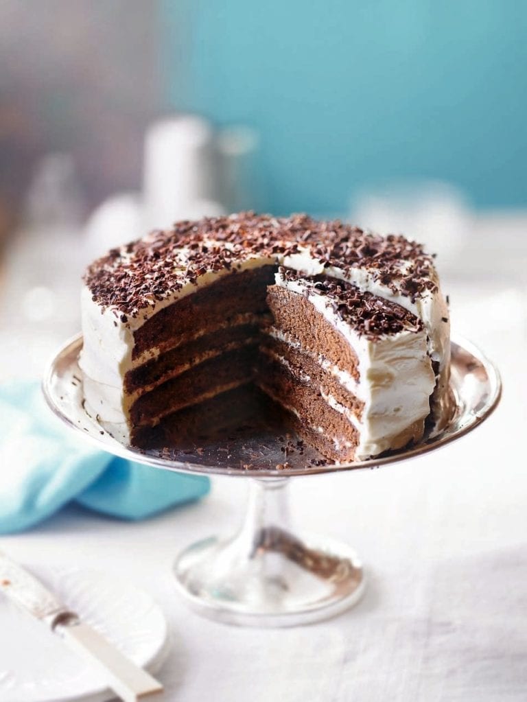 Chocolate tiramisu cake