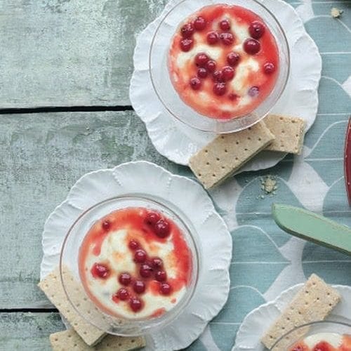 Redcurrant custard ripple