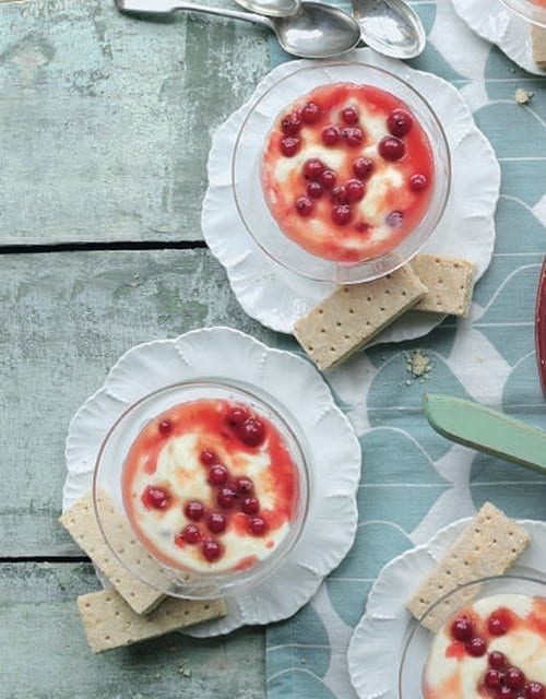 Redcurrant custard ripple