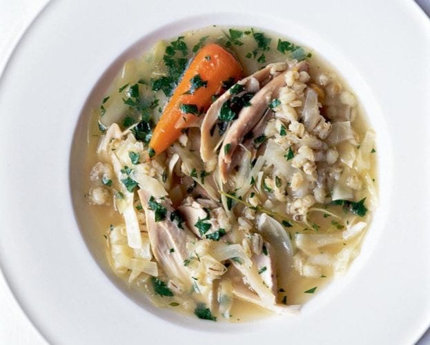 Chicken stew with lemon and herb crumb topping