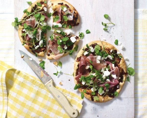 Ciabatta pizzas
