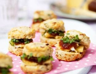 Spring onion and bacon scones