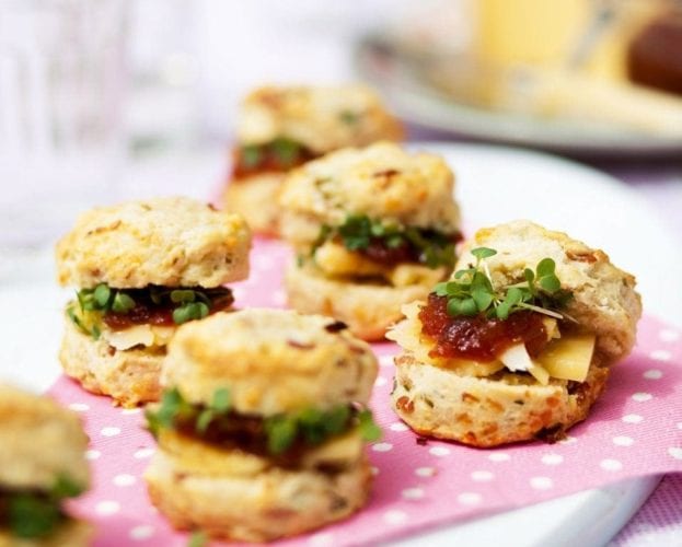 Spring onion and bacon scones