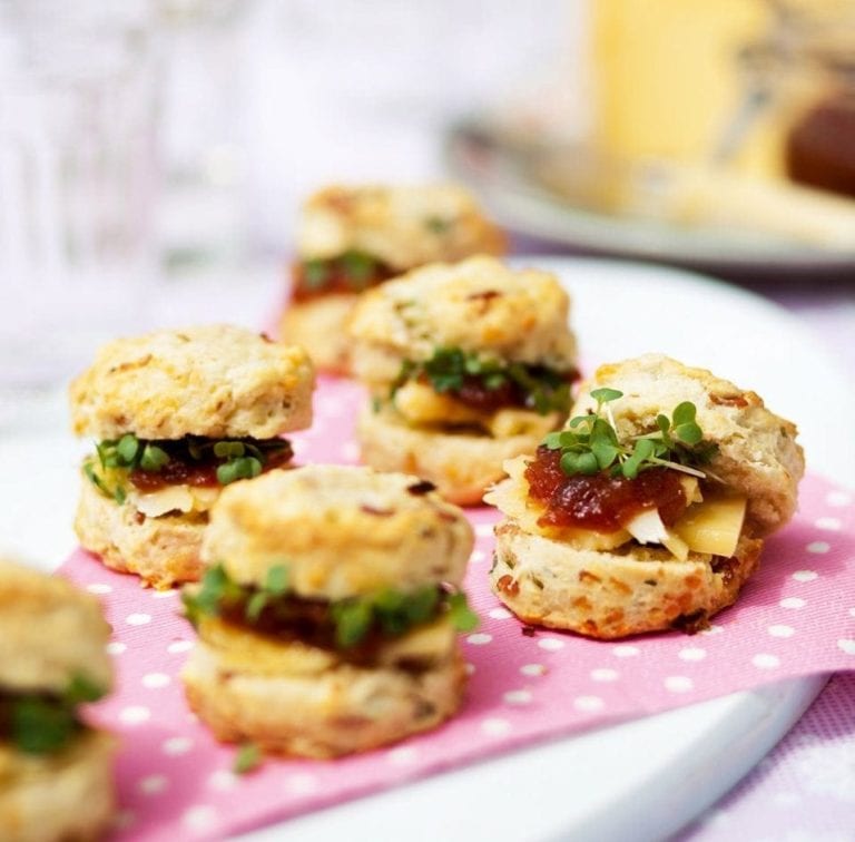 Spring onion and bacon scones