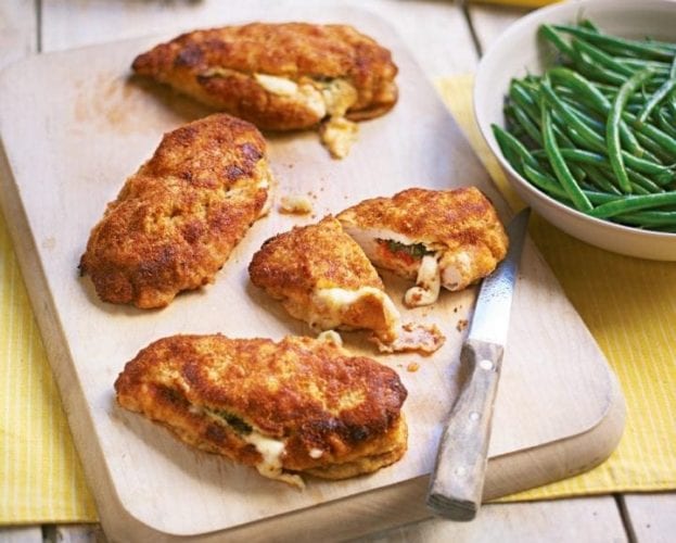 Crunchy chicken with lemon butter