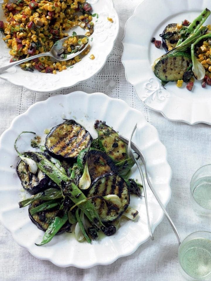 Chargrilled summer vegetables