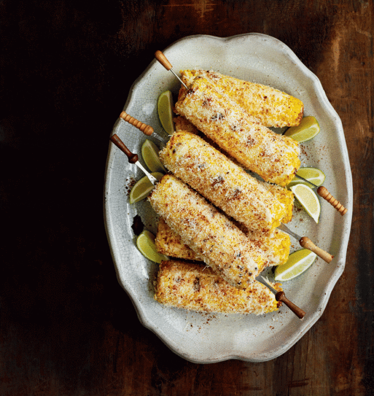 Mexican sweetcorn with smoky chilli, cheese and lime