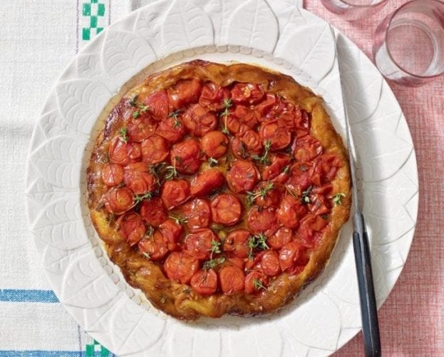 Tomato tarte tatin